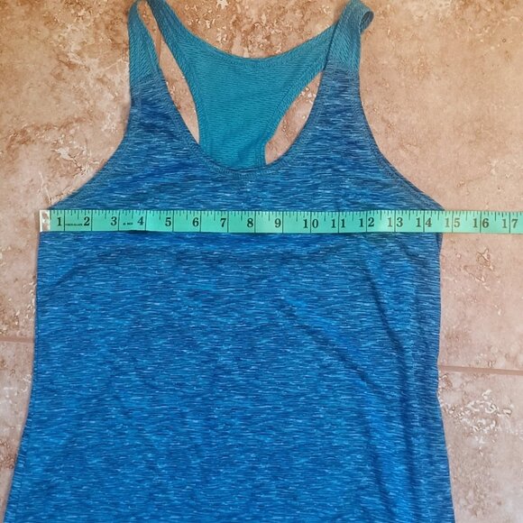 Women's Holloway Space Dye Blue Tank Top Size Small - Picture 8 of 9